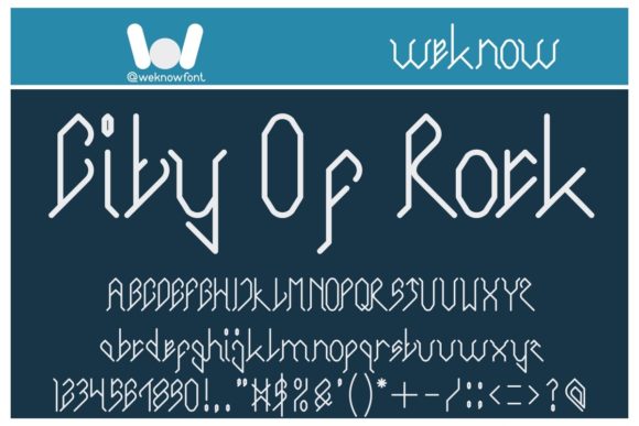 City of Rock: A Bold Font for Modern Branding