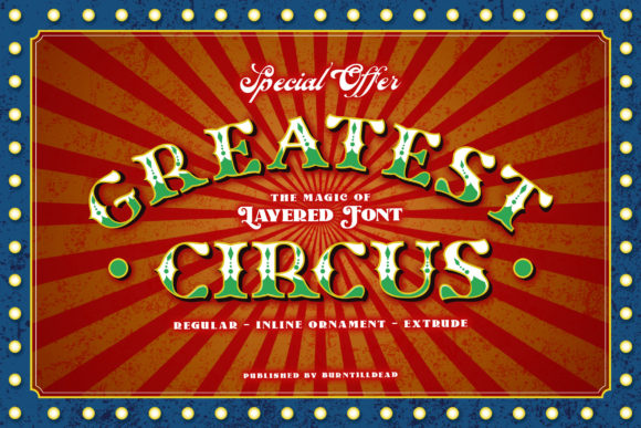 Greatest Circus: A Retro Font for Modern Design