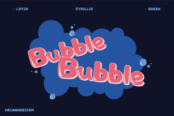 Hu Bubble: A Playful Font for Cheerful Design