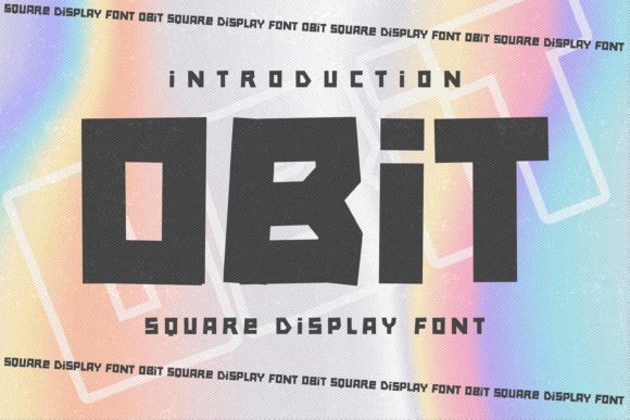 Obit: The Robotic Display Font for Modern Design