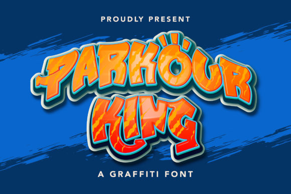 Parkour King: Unleashing Bold Graffiti Style in Your Designs